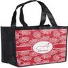 Personalized Coral Grocery Bag view 1