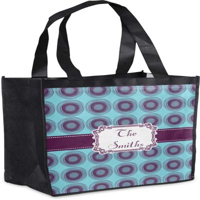 Personalized Concentric Circles Grocery Bag