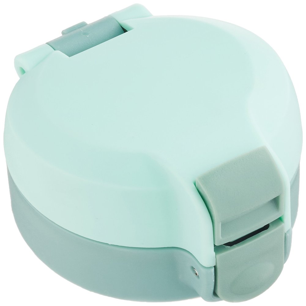 Wahei Freiz STM19-CU-GR Water Bottle, Cap Unit, One-Touch Stopper, Feather Slim Mug Bottle, Fortec Park, Green