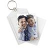 Snapins Clear 2" x 2.875" Sparkle Photo Keychains - Pack of 25 view 3