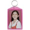 Snapins Hot Pink 2" x 2.875" Translucent Sparkle Photo Keychains - Pack of 25 view 2