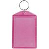 Snapins Hot Pink 2" x 2.875" Translucent Sparkle Photo Keychains - Pack of 25 view 4