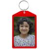 Snapins Red 2" x 2.875" Translucent Sparkle Photo Keychains - Pack of 25 view 1