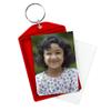 Snapins Red 2" x 2.875" Translucent Sparkle Photo Keychains - Pack of 25 view 3