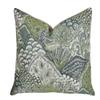 Thomas Collection Green Navy Greige Pillow - Green Dark Blue Taupe Spring Scenic Pillow -Designer Moss Modern Nature Pillow - Green Pillow, Made in US, 11422 view 1
