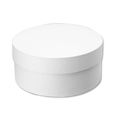Heiko 6868358 Box Gift Box, White, Cylindrical, 8.7 - 3.9 inches (220 - 98 mm)