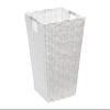 ARPAN Waste Paper Bin White Resin Plastic Strong Square Basket Storage Ideal for Home, Office, Hotels (White Square) view 1