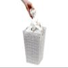 ARPAN Waste Paper Bin White Resin Plastic Strong Square Basket Storage Ideal for Home, Office, Hotels (White Square) view 2