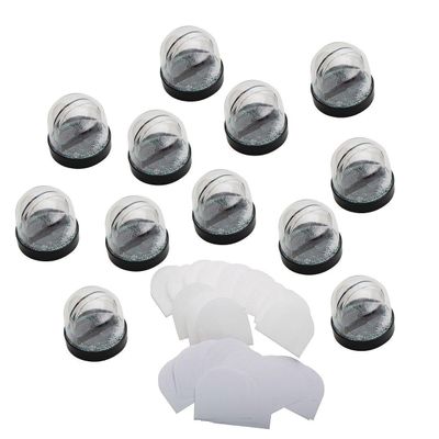 S&S Worldwide Color-Me Snow Globes - Pack of 12, Create Your Own Design, 3" W x 3.5" H Decorate & Shake!