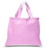 Durable 100% Cotton Tote Bag Reusable Shopping Swag Art Craft Blank Tote Bag (Light Pink) view 1