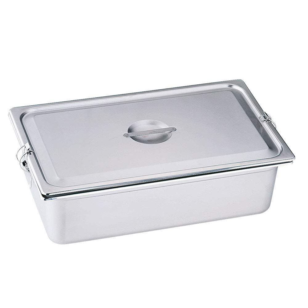 Honma Seisakusho AHT9604 Hotel Pan with Gasket Hook, 0.08 x 5.9 inches (2/3 x 150 mm), Silicone Rubber, 18-8 Stainless Steel, Japan