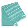 Bersuse Towels Anatolia XL Beach Blanket Throw Blanket Turkish Towel 100% Cotton Extra-Large Quick-Dry Lightweight Premium Peshtemal Towel - 61x82 Inches, Teal (Set of 3) view 4