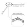 A&F Rod Decor - Dipper Corner Window Curtain Rod 66-120 inch (each side) - Cocoa view 3