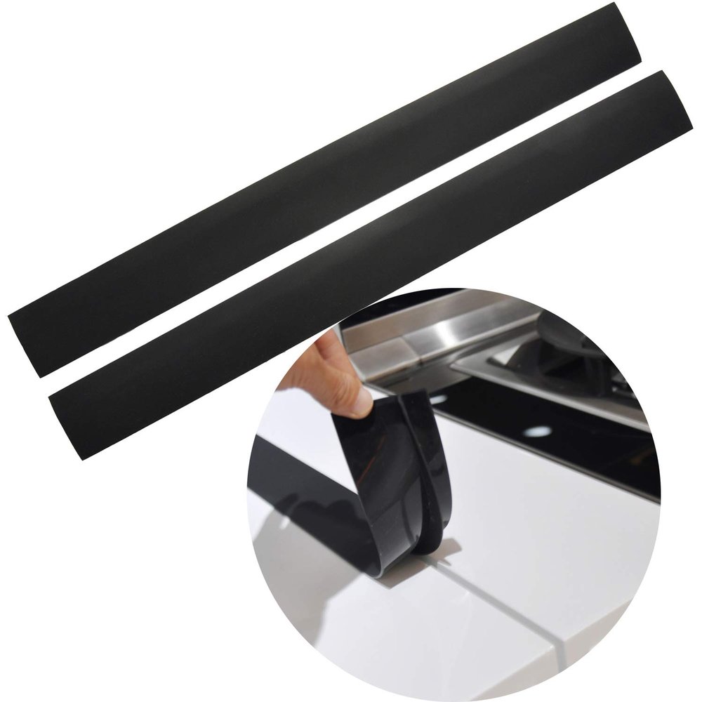 Mofason Stove Gap Covers - 21 Inch Silicone Stove Gap Filler Black