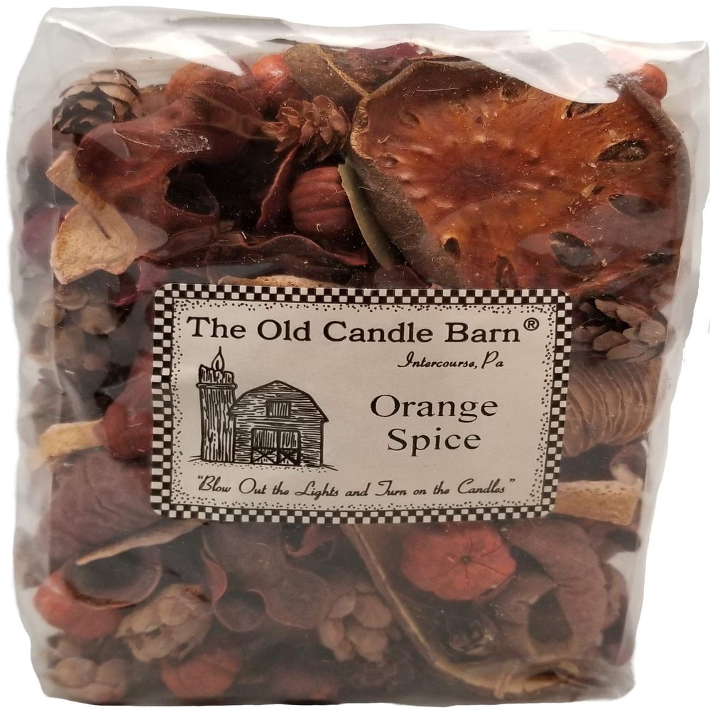 Old Candle Barn Orange Spice 4 Cup Bag - Perfect Home Decoration or Bowl Filler - Beautiful Orange Spice Scent