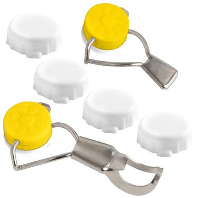 Fackelmann Clip and Bottle Cap Closure Set Plastic