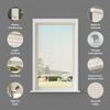 Vinyl Mini Blinds 1-Inch Cordless Room Darkening Blind for Windows - Starting at $9.97 - (Over 1,400 Add'l Custom Sizes) Vinyl Blinds, Mini Blinds, Window Blinds Cordless, Alabaster - 31"W x 72"L view 2