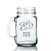 Personalized Color Printed 16-ounce Mason Mug: Sweet 16 Star - Black - 72 pack view 1