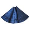 Gireshome 42" Blue Faux Silk Sparkle Glitter Sequin with Handcraft Pintuck Border Christmas Tree Skirt Xmas Tree Decoration Merry Christmas Supplies Christmas Decoration view 1