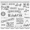 Ambesonne Adventure Shower Curtain, Wordings on Happiness with Monochrome Lettering Phrases on Plain Backdrop Print, Cloth Fabric Bathroom Decor Set with Hooks, 69" W x 75" L, White Black view 2