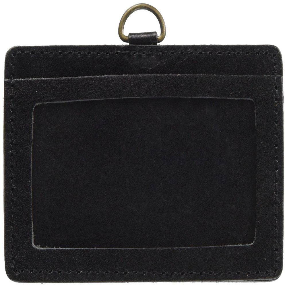 Sam Kikaku Jeans (Tochigi Leather) Pass Case Black, Clear