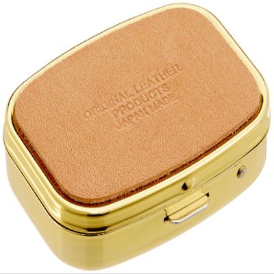 Sam Kikaku W Stainless Steel Jewelry Box Square Type Beige