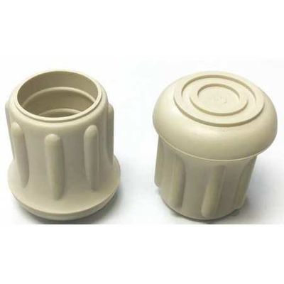 Protective Leg Tip, Slipon, Rd, 55/64", PK25