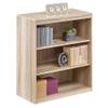 NBF 3 Shelf Bookcase - Office Bookcase with Laminate Finish - 82.5 lb Capacity Bookshelf for Office - Heavy Duty Bookcase with 2 Adjustable Shelves - 19" D x 36" W x 42.13" H, Gray view 4