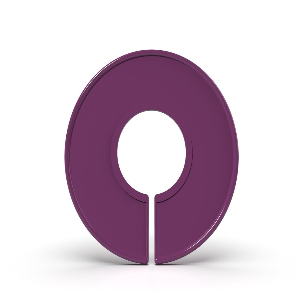 Discount Sizing Clothes Size Dividers, Clothing Rack Size Dividers Blank - (10, Grape)