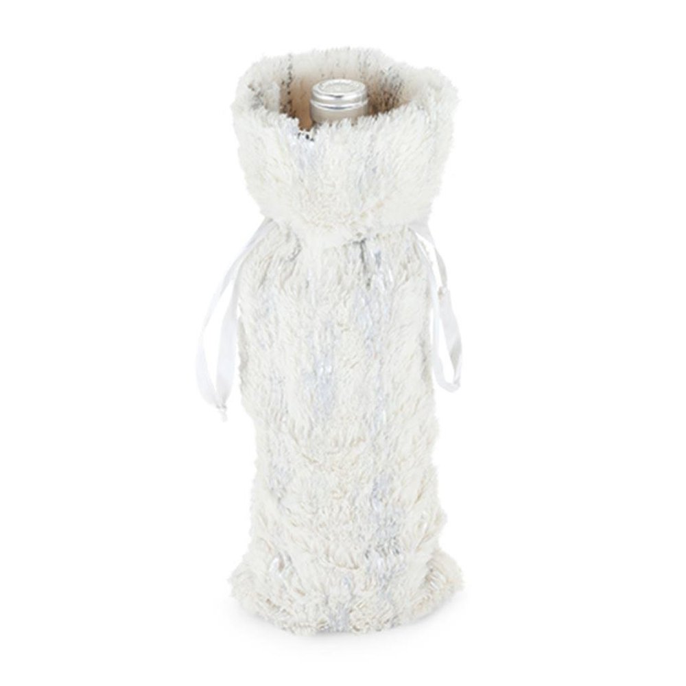 True Fabrication Faux Fur Bottle Sack, Multicolor