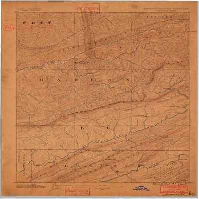 YellowMaps Jonesville KY topo map, 1:125000 Scale, 30 X 30 Minute, Historical, 1887, 20.4 x 16.2 in - Polypropylene