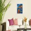Hong Kong - Maharaja Mascot - Air India - Vintage Airline Travel Poster by J. B. Cowasji c.1950s - Fine Art Matte Paper Print (Unframed) 20x26in view 3