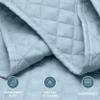 Bare Home Coverlet Set - Full/Queen - Lightweight Bed Decor - Comforter Alternative - All-Season Quilted Bedspread (Full/Queen, Light Blue) view 2