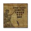 Wile E. Wood Good Things Bait Wood Wall Art, Tan view 1