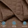 Bare Home Coverlet Set - Full/Queen - Lightweight Bed Decor - Comforter Alternative - All-Season Quilted Bedspread (Full/Queen, Cocoa) view 2