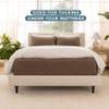 Bare Home Coverlet Set - Full/Queen - Lightweight Bed Decor - Comforter Alternative - All-Season Quilted Bedspread (Full/Queen, Cocoa) view 4