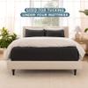 Bare Home Coverlet Set - Full/Queen - Lightweight Bed Decor - Comforter Alternative - All-Season Quilted Bedspread (Full/Queen, Black) view 4