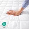 Bare Home Quilted Fitted Mattress Pad (Split Head Flex King) - Cooling Mattress Cover - Easily Washable - Elastic Fitted Mattress Cover - Stretch-to-Fit up to 15 Inches Deep (Split Head Flex King) view 2