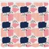 Ambesonne Navy and Blush Shower Curtain, Hand Painted Style Brushstrokes in Pastel Colors Abstract Pattern, Cloth Fabric Bathroom Decor Set with Hooks, 69" W x 75" L, Blue Pastel Pink view 2