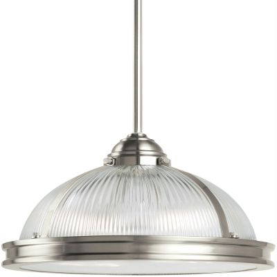Generation Lighting 65061EN3-962 Pratt Street Prismatic Pendant Hanging Modern Fixture, Two - Light, Brushed Nickel