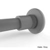 Allied Brass 1099T-GYM Shower Curtain Rod Brackets, Matte Gray view 1
