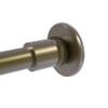 Allied Brass 1099T-GYM Shower Curtain Rod Brackets, Matte Gray view 2