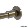 Allied Brass 1099T-GYM Shower Curtain Rod Brackets, Matte Gray view 3