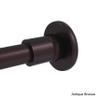 Allied Brass 1099T-GYM Shower Curtain Rod Brackets, Matte Gray view 4