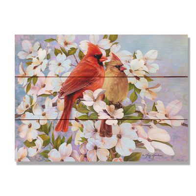 Wile E. Wood Giordano's Cardinals Wood Wall Art, Tan