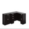 OTG Espresso Superior Laminate Corner Desk and File Cabinet Layout SL-N view 1