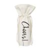 The Cotton & Canvas Co. Cheers! Wine Bag, Bottle Cover, Party Table Decoration and Holiday Gift Bag view 1
