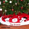 Personalized Christmas Tree Skirt - 60" (Santa, Reindeer, Snowman Tree Skirt) view 3