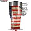 WraptorSkinz Skin Wrap compatible with 2017 and newer RTIC Tumblers 30oz Painted Faded and Cracked USA American Flag (TUMBLER NOT INCLUDED) view 2