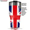WraptorSkinz Skin Wrap compatible with 2017 and newer RTIC Tumblers 30oz Union Jack 02 (TUMBLER NOT INCLUDED) view 2